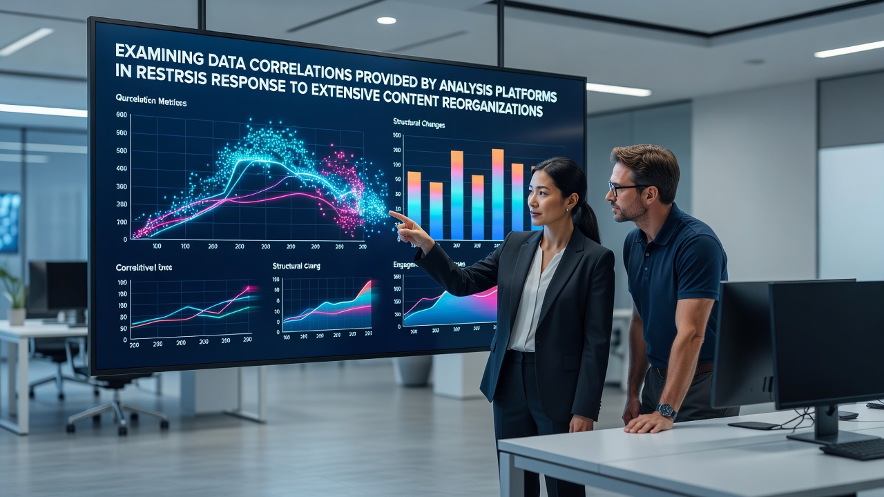 Examining Data Correlations Provided by Analysis Platforms in Response to Extensive Content Reorganizations